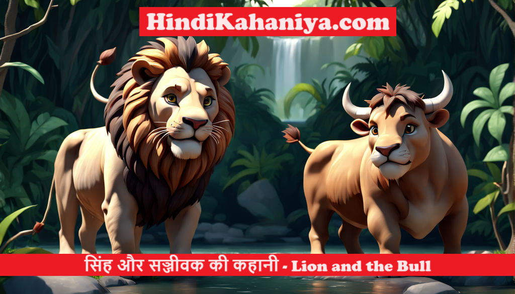 Lion and the Bull Panchtantra story in Hindi