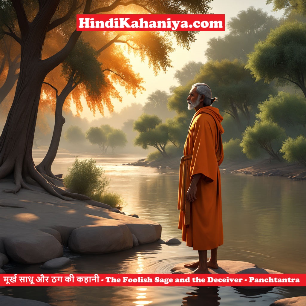 मूर्ख साधू और ठग की कहानी - The Foolish Sage and the Deceiver - Panchatantra Kahaniya in Hindi