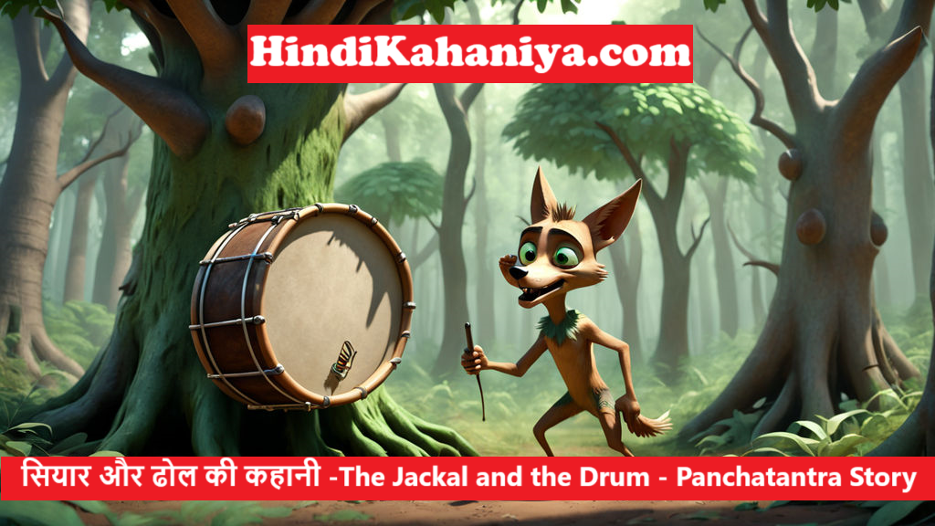 सियार और ढोल की कहानी -The Jackal and the Drum - Panchatantra Story in Hindi