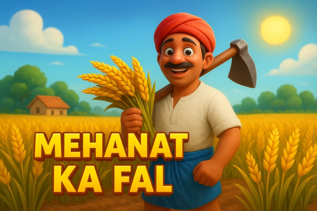 मेहनत का फल – किसान और उसका खेत – Reward of Hard Work – Story of the Farmer and His Field - hindi kahaniyan bacchon ke liye