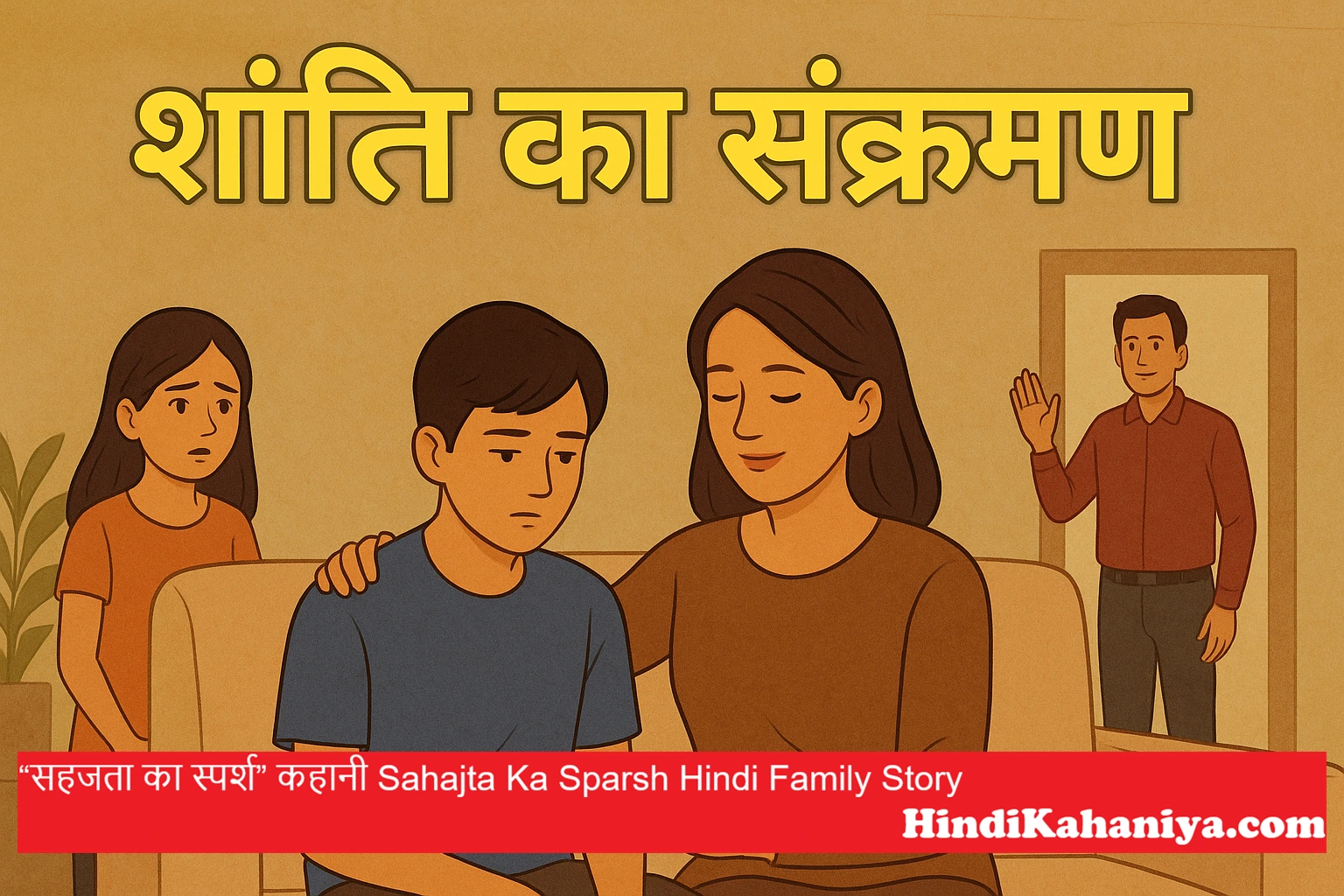 Sahajta Ka Sparsh – A Heart-Touching Inspirational Hindi Family Story - parivaar ke rishte aur zimmedari kahani